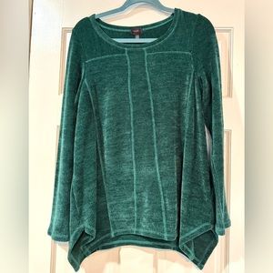 Rafaella Green Long Sleeved Sweater Medium Soft